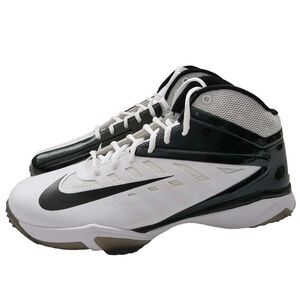 New Nike Vapor Pro 3/4 Nubby Turf Football Shoes Mens Size-11.5 White Black